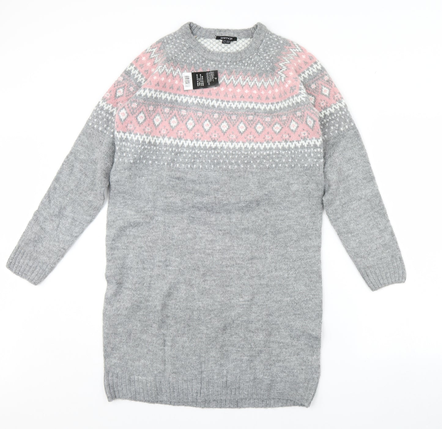 ESMARA Womens Grey   Jumper Dress  Size 12