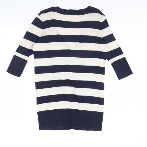 ASOS Womens Blue Striped  Cardigan Jumper Size 12