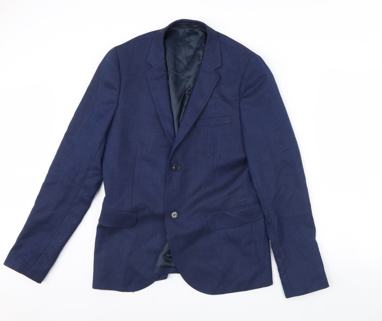 Preworn Mens Blue   Jacket Blazer Size 42  - Shoulder Pads