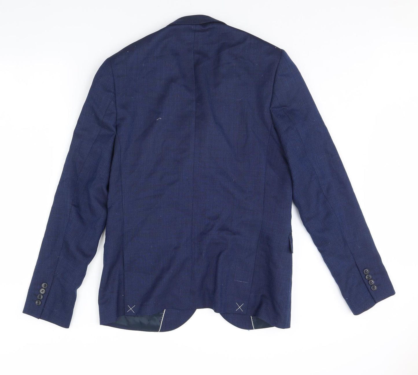 Preworn Mens Blue   Jacket Blazer Size 42  - Shoulder Pads