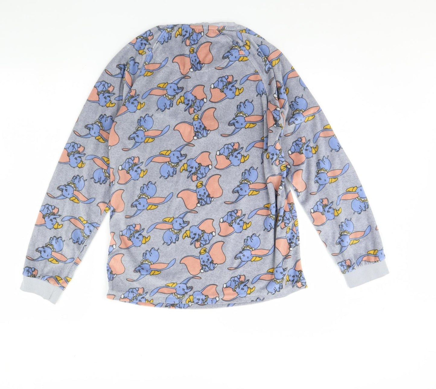 Disney Womens Grey Animal Print Fleece Cami Pyjama Top Size 6  - dumbo