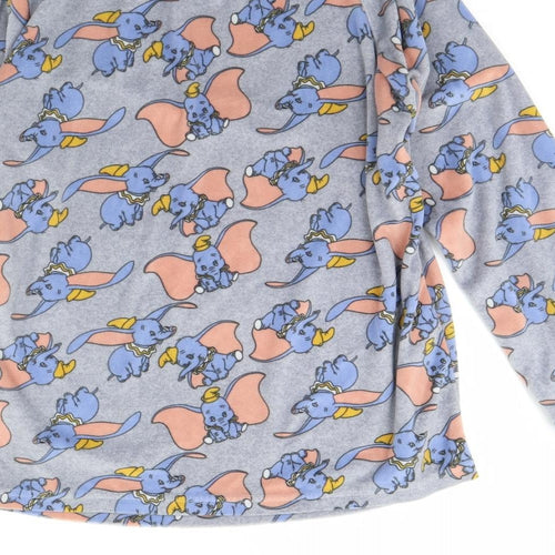 Disney Womens Grey Animal Print Fleece Cami Pyjama Top Size 6  - dumbo