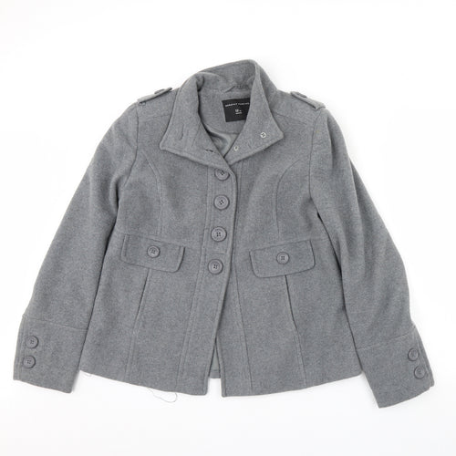 Dorothy Perkins Womens Grey   Jacket Coat Size 12