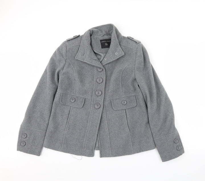 Dorothy Perkins Womens Grey Jacket Coat Size 12