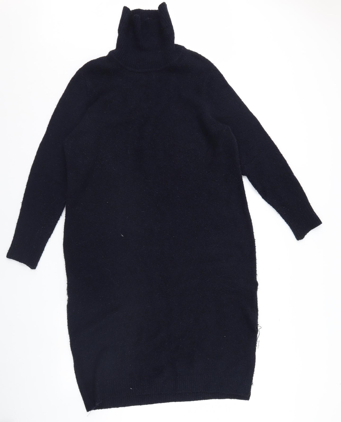 M&s Womens Blue   Jumper Dress  Size M