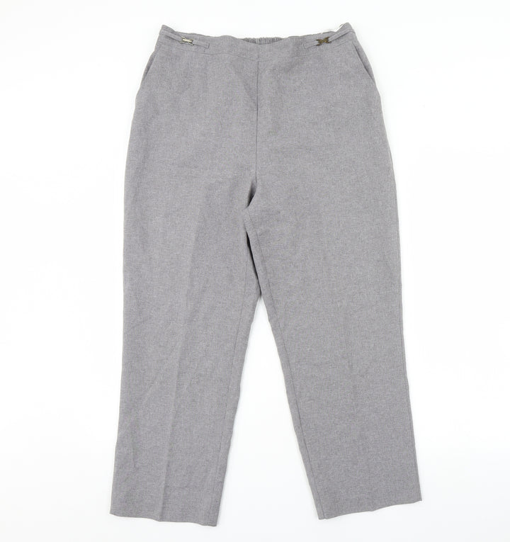 BHS Womens Grey Trousers Size 14 L29 in