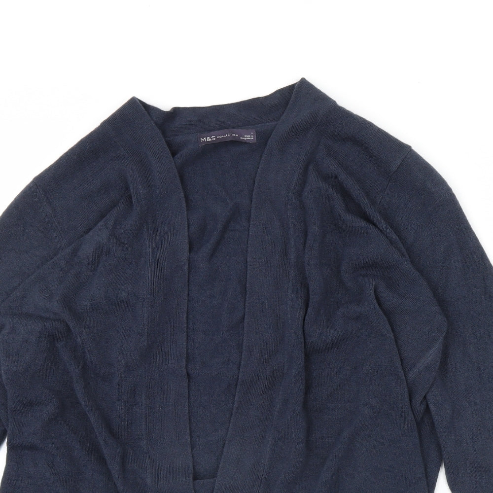 m&S Womens Blue   Cardigan Jumper Size L