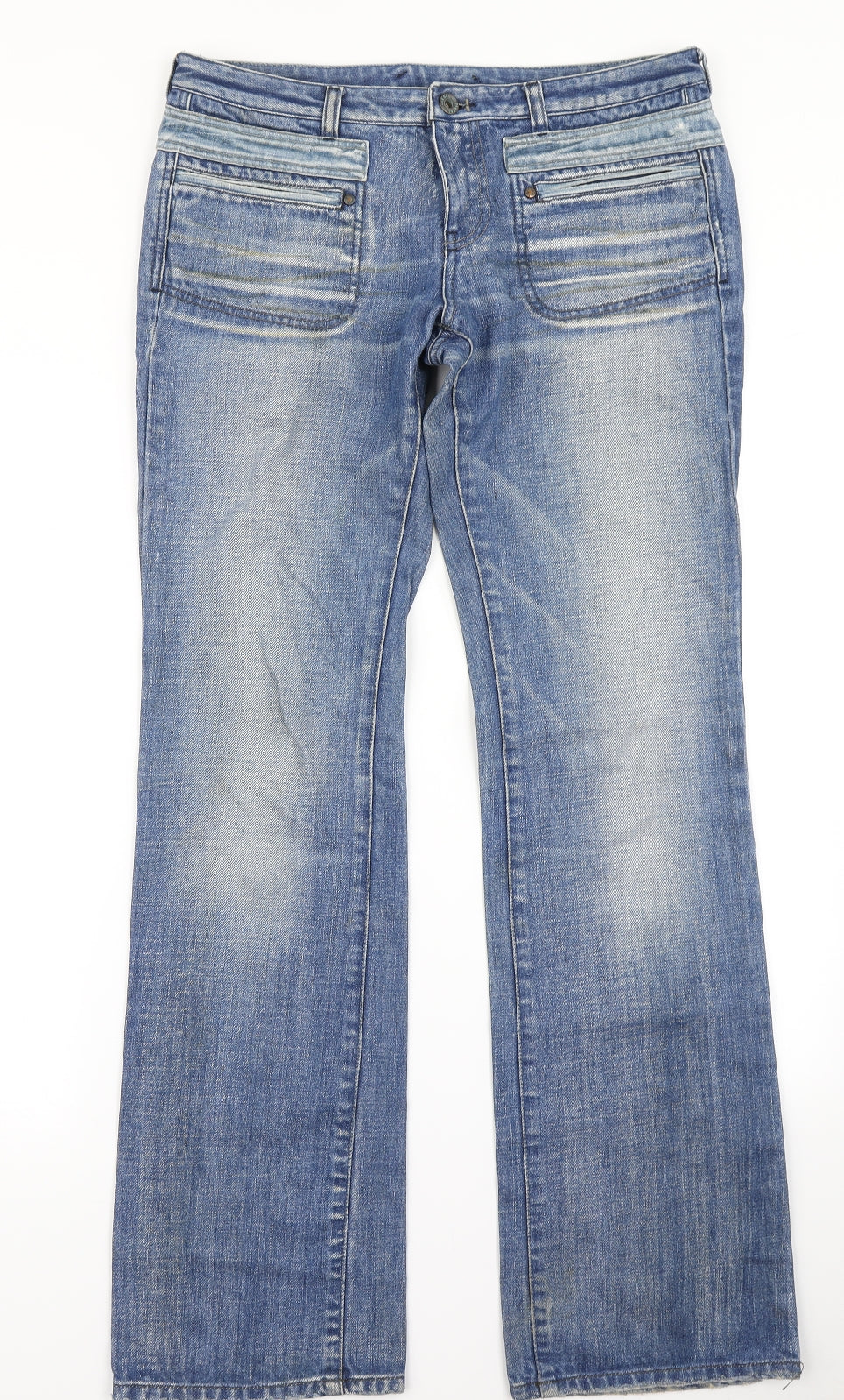 Diesel Womens Blue  Denim Bootcut Jeans Size 34 L31 in