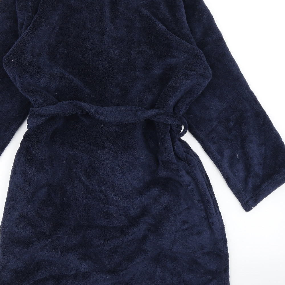 Chelsea Boys Blue Solid Fleece  Robe Size 8-9 Years  - Chelsea FC