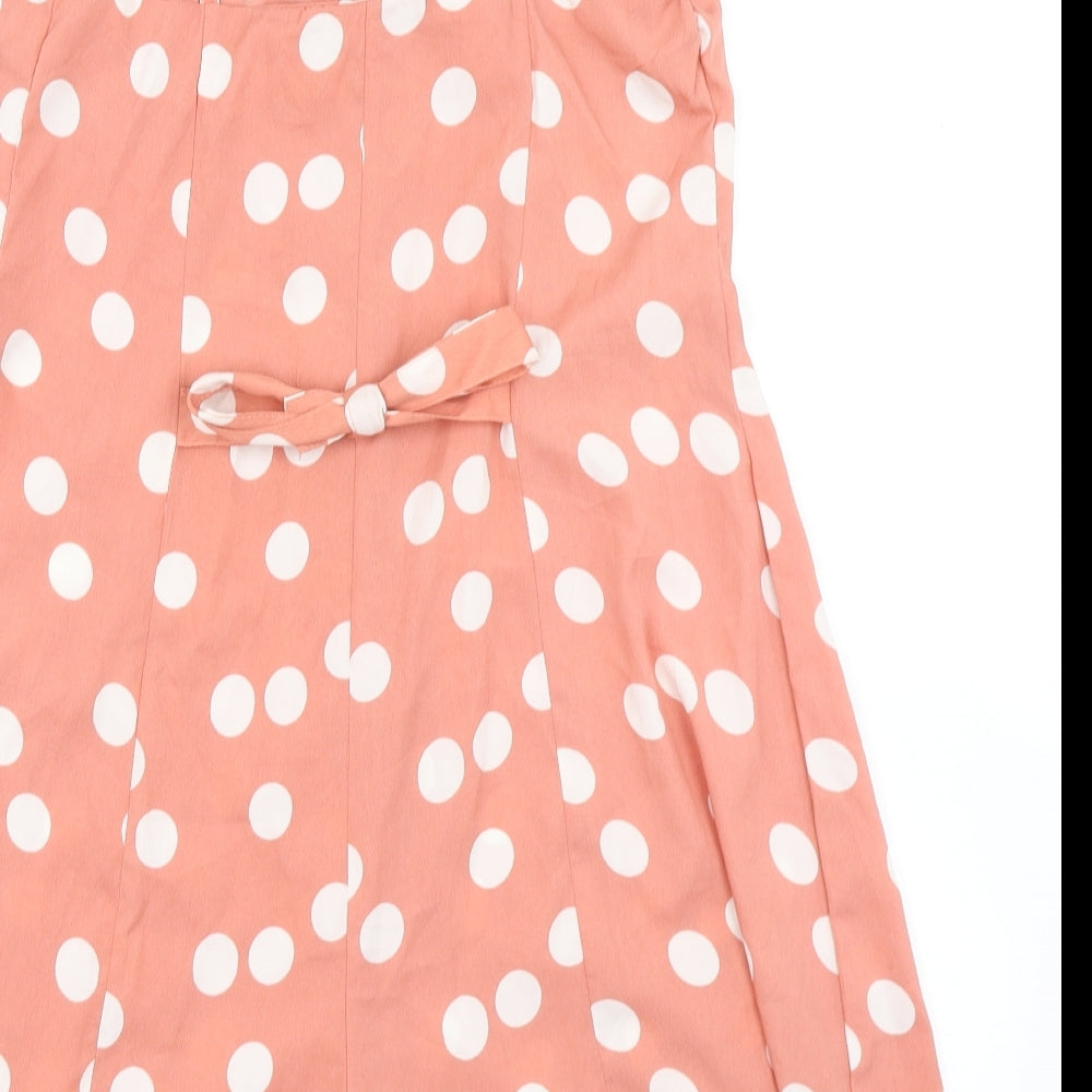 Primark Womens Pink Polka Dot  Playsuit One-Piece Size 12
