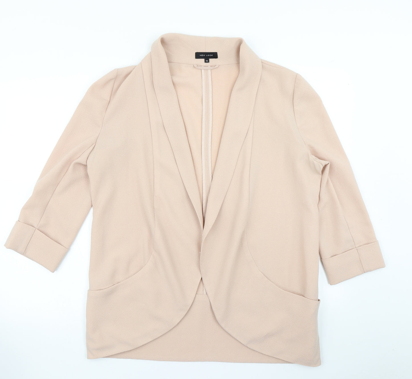 New Look Womens Beige   Jacket Blazer Size 14