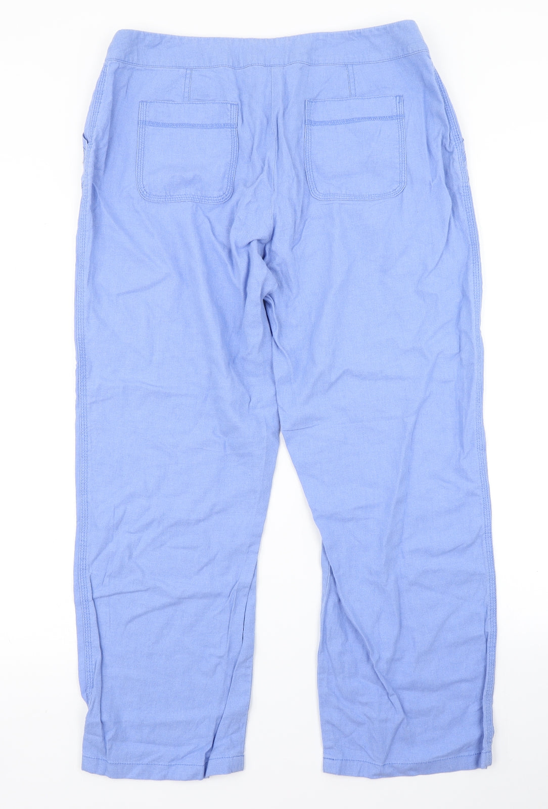 Papaya Womens Blue   Cargo Trousers Size 14 L25 in