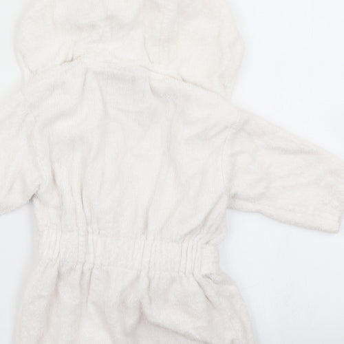 V by Very Girls White Solid  Kaftan Robe Size 3-6 Months