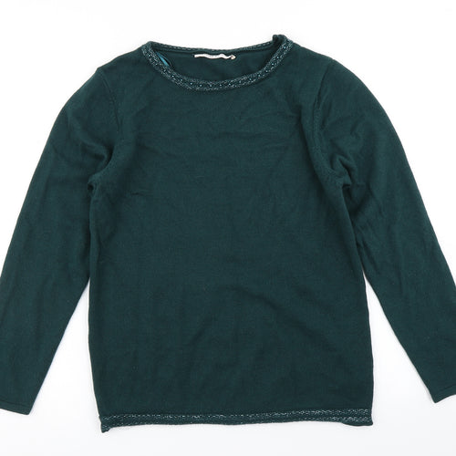 Anna Rose Womens Green  Knit Pullover Jumper Size S
