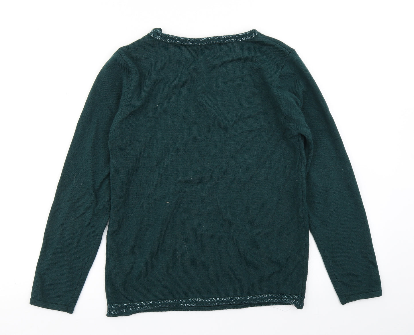 Anna Rose Womens Green  Knit Pullover Jumper Size S