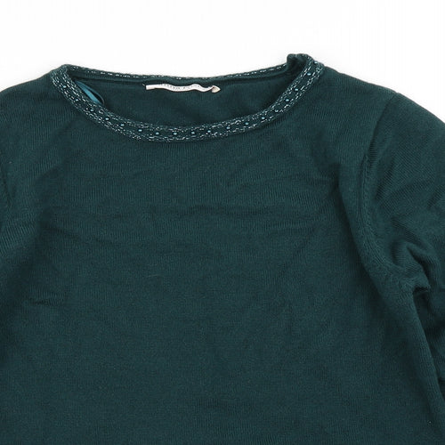Anna Rose Womens Green  Knit Pullover Jumper Size S
