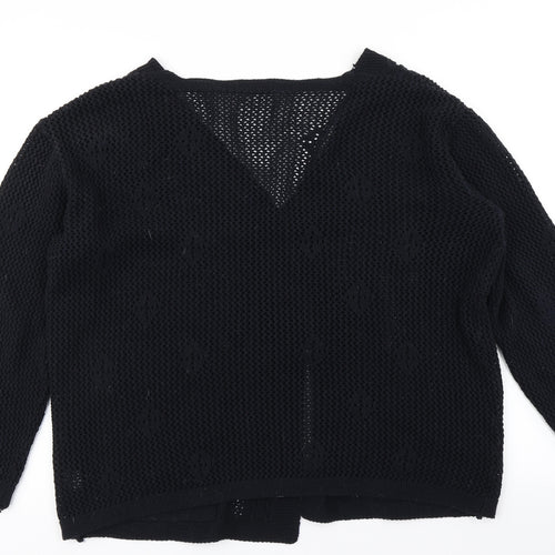 Pout Womens Blue  Knit Cardigan Jumper Size M