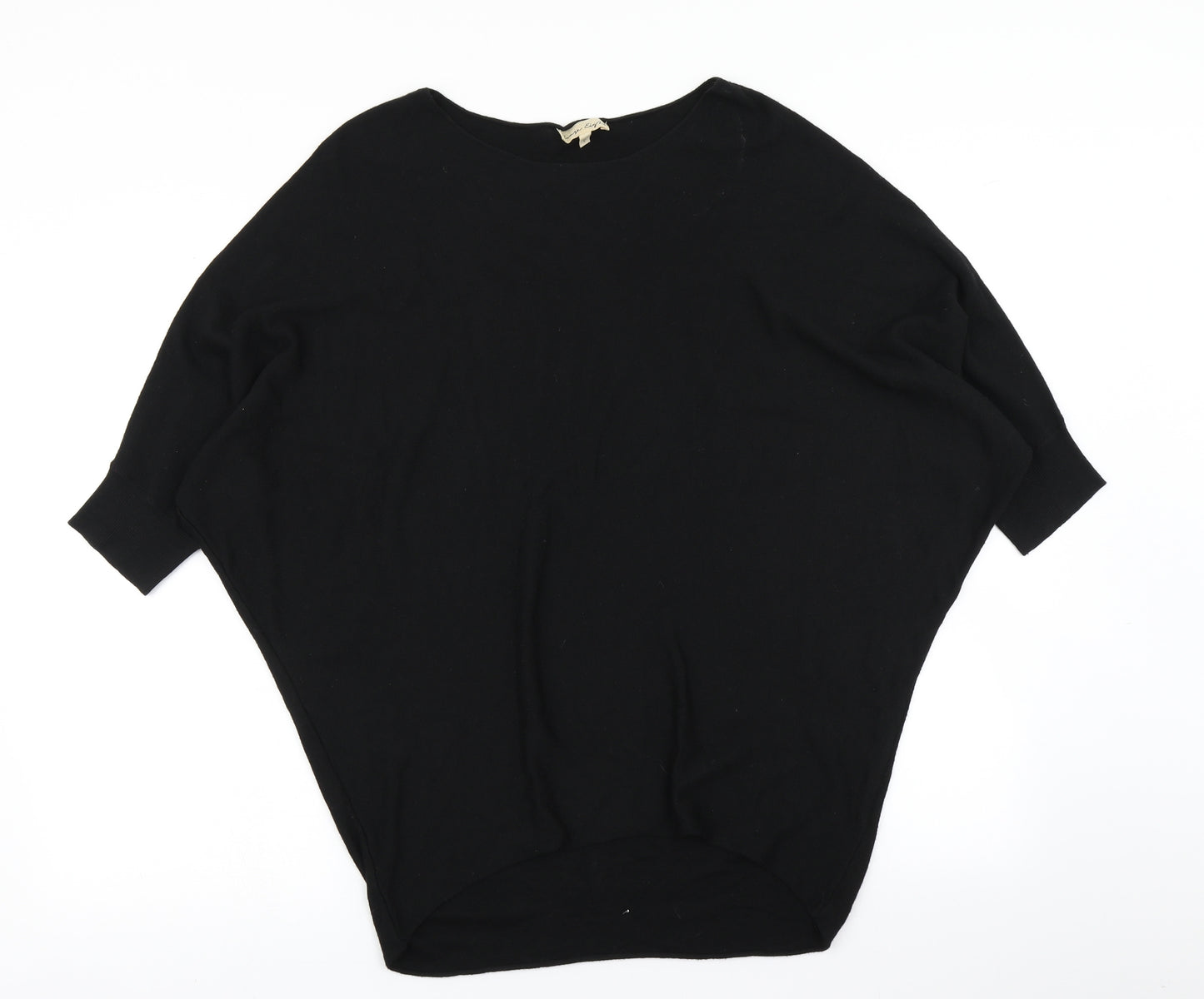 Phase Eight Womens Black  Knit Basic T-Shirt Size S