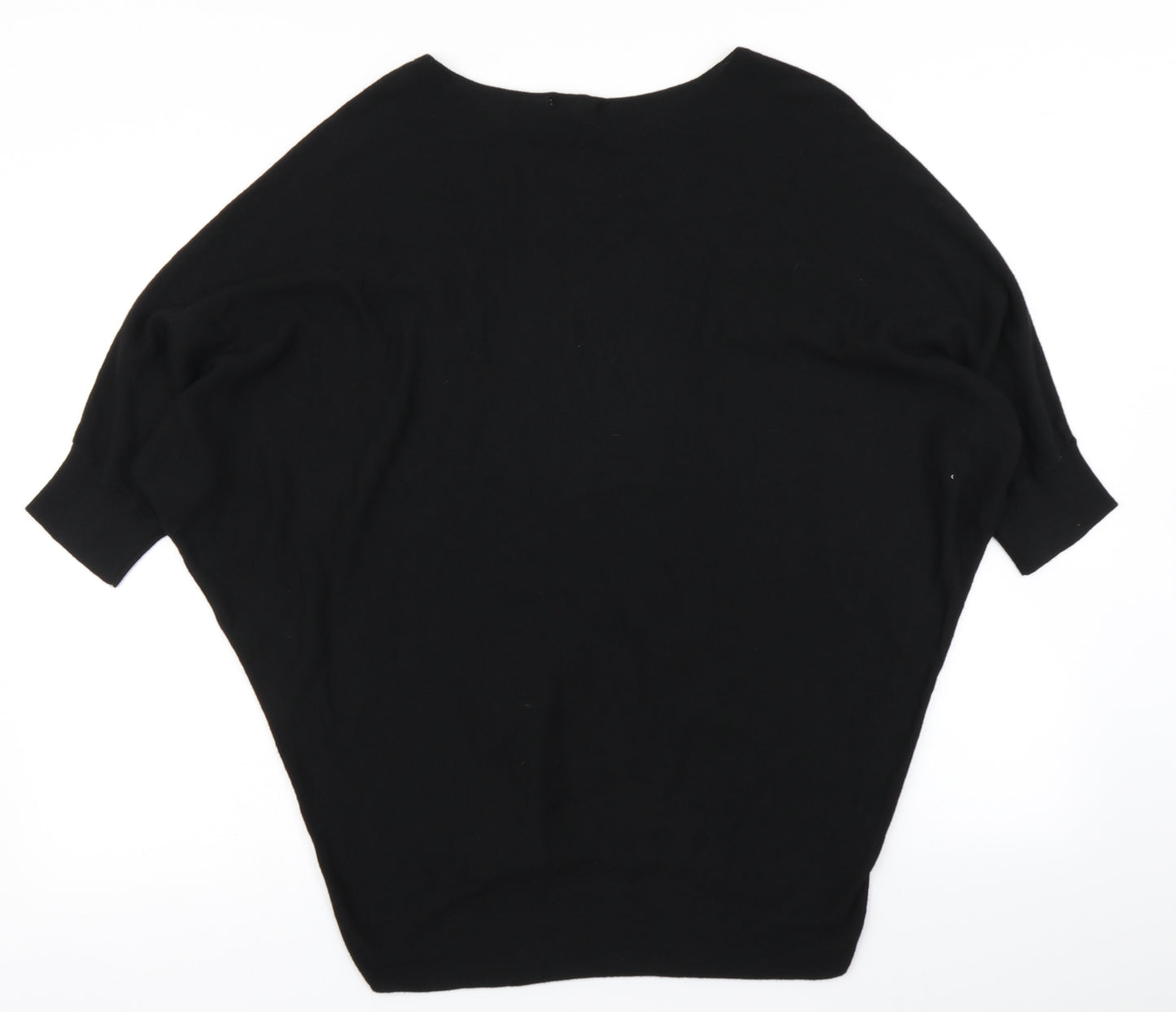 Phase Eight Womens Black  Knit Basic T-Shirt Size S