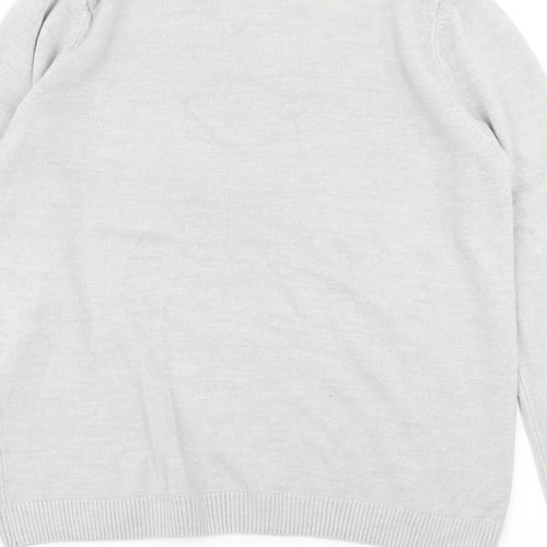 Classic Womens Grey  Knit Pullover Jumper Size 14