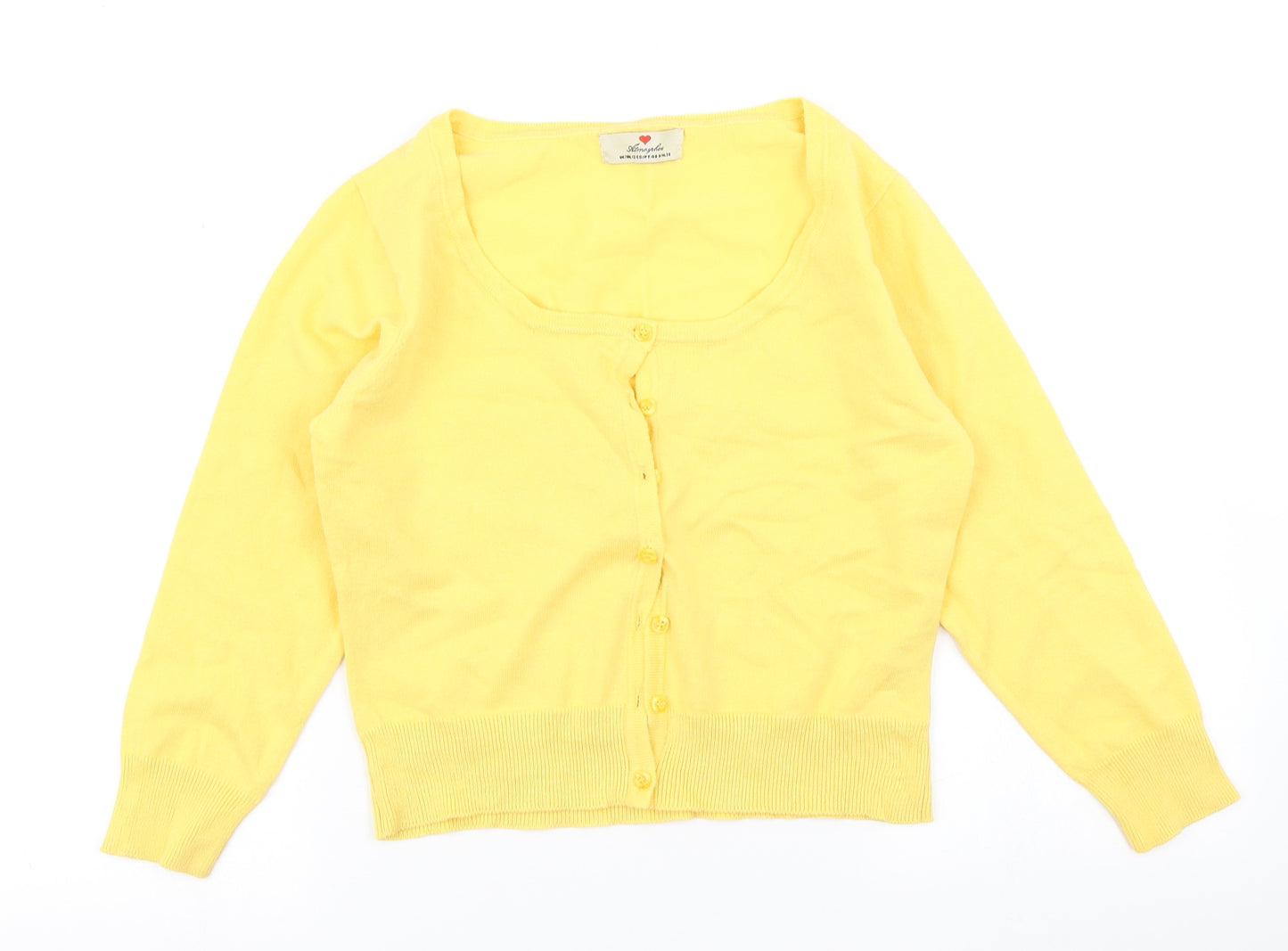 Atmosphere Womens Yellow  Knit Cardigan Jumper Size 12