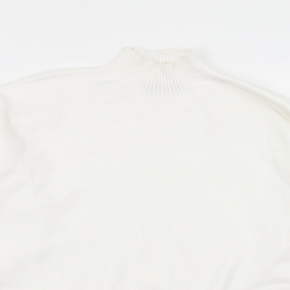 F&F Womens White  Knit Pullover Jumper Size 10