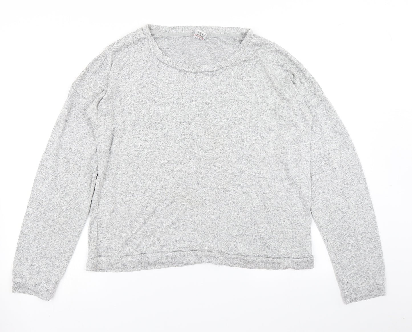 Avenue Womens Grey   Basic T-Shirt Size 16