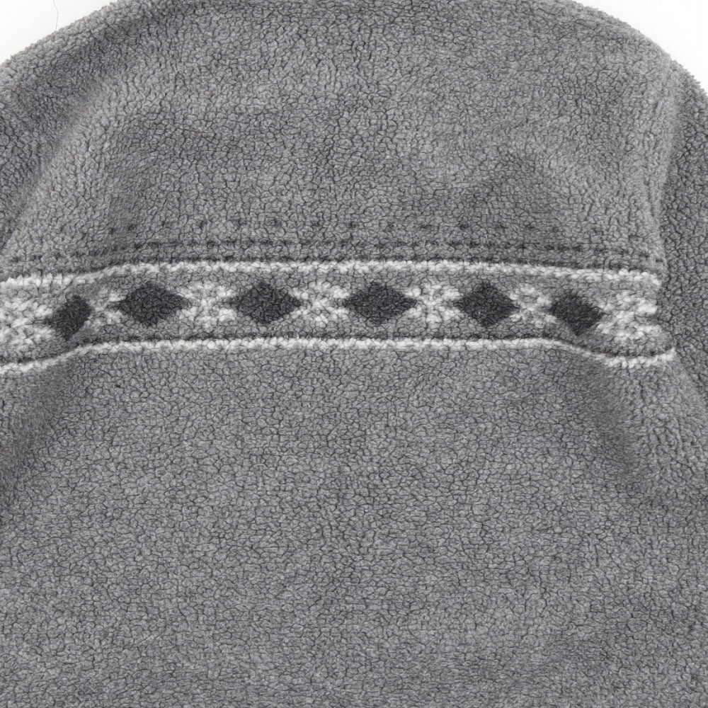 MX Mens Grey  Fleece Pullover Sweatshirt Size S
