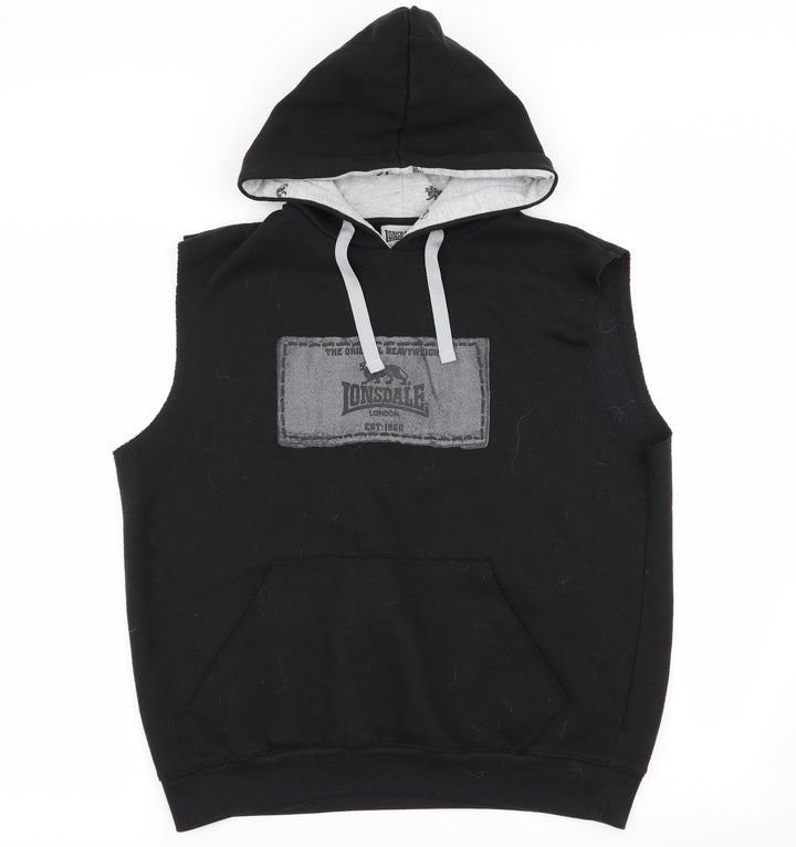 Lonsdale Mens Black   Pullover Jumper Size S