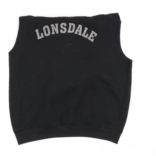 Lonsdale Mens Black   Pullover Jumper Size S