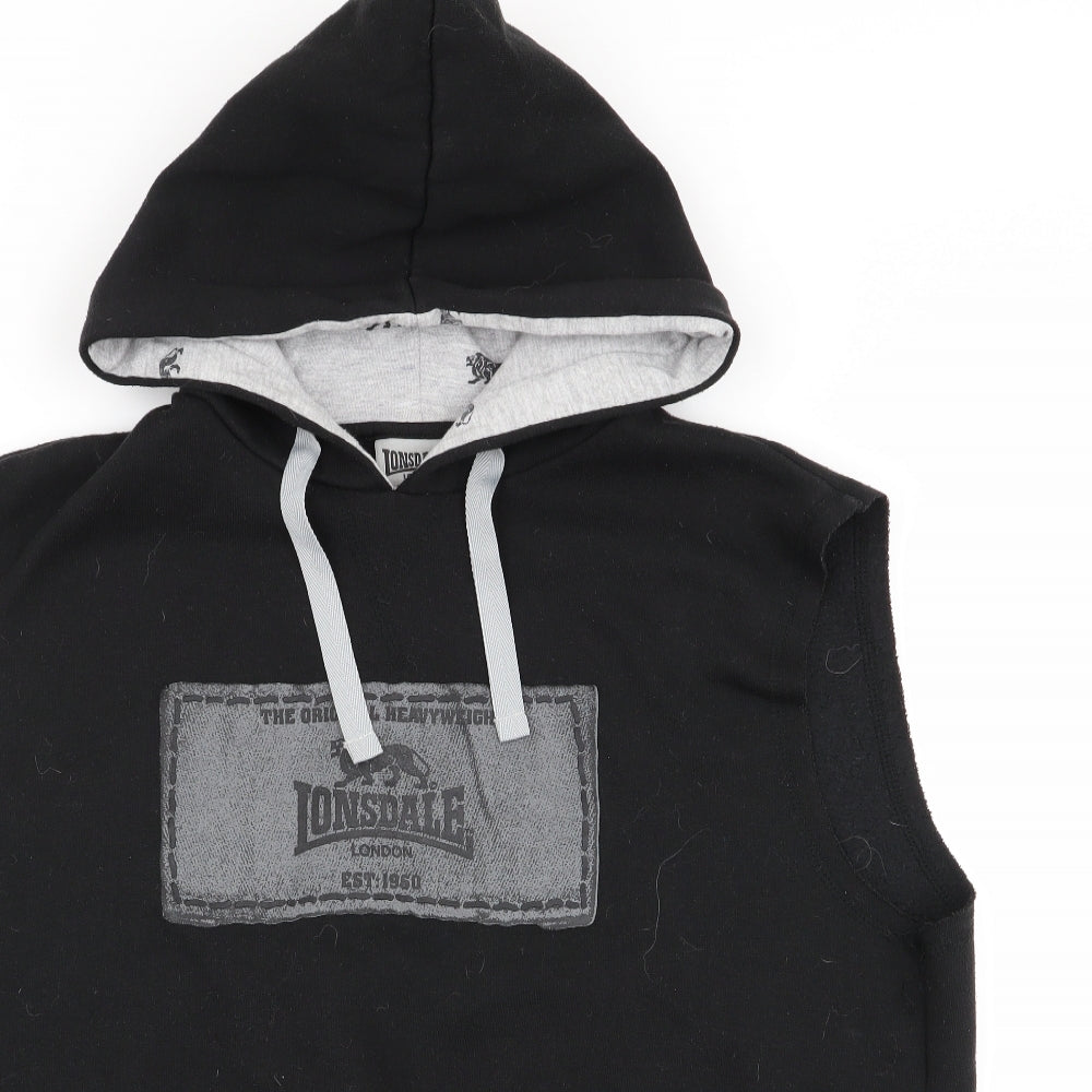 Lonsdale Mens Black   Pullover Jumper Size S