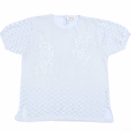 Prima Womens Blue   Basic T-Shirt Size XL