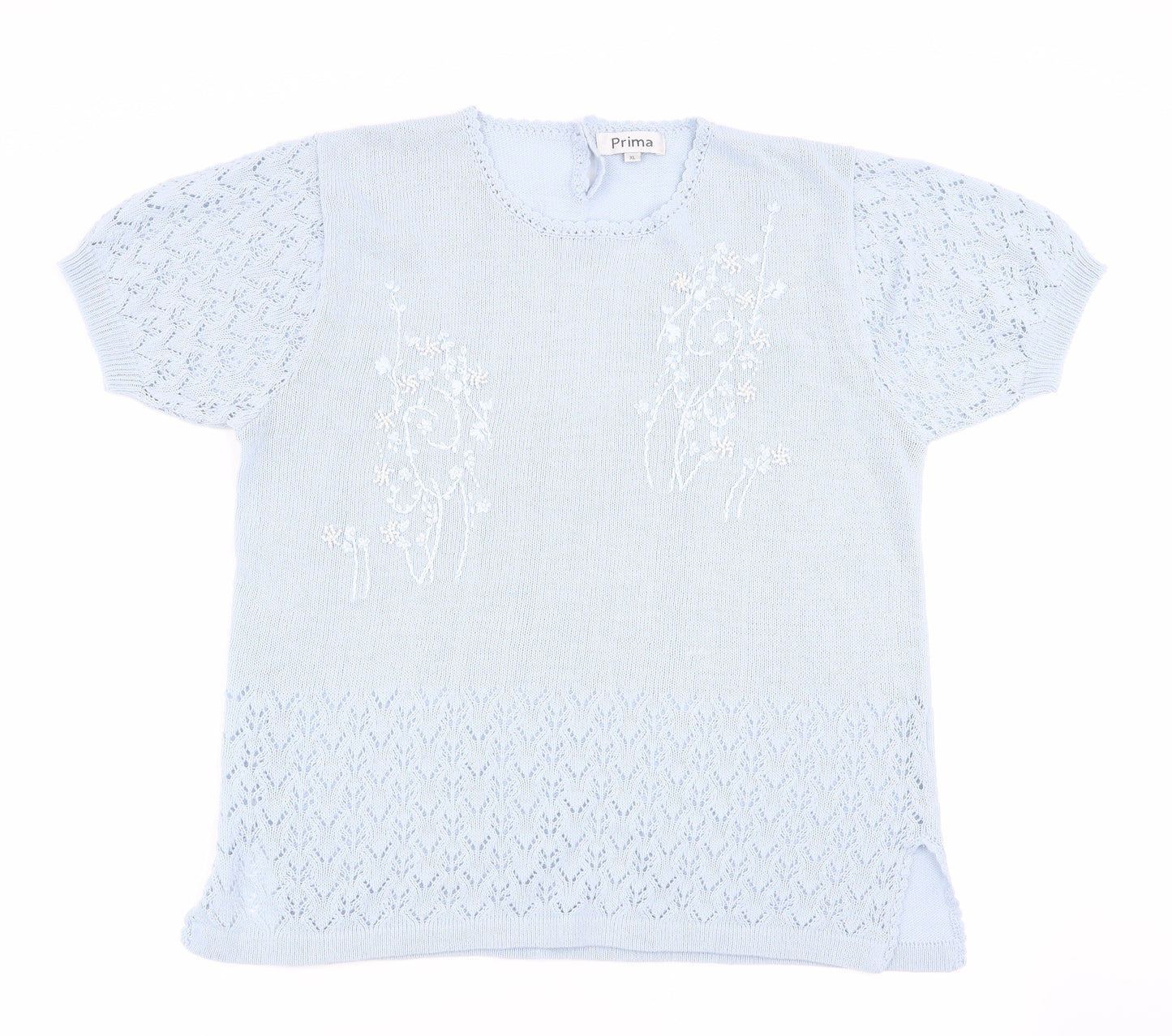 Prima Womens Blue   Basic T-Shirt Size XL