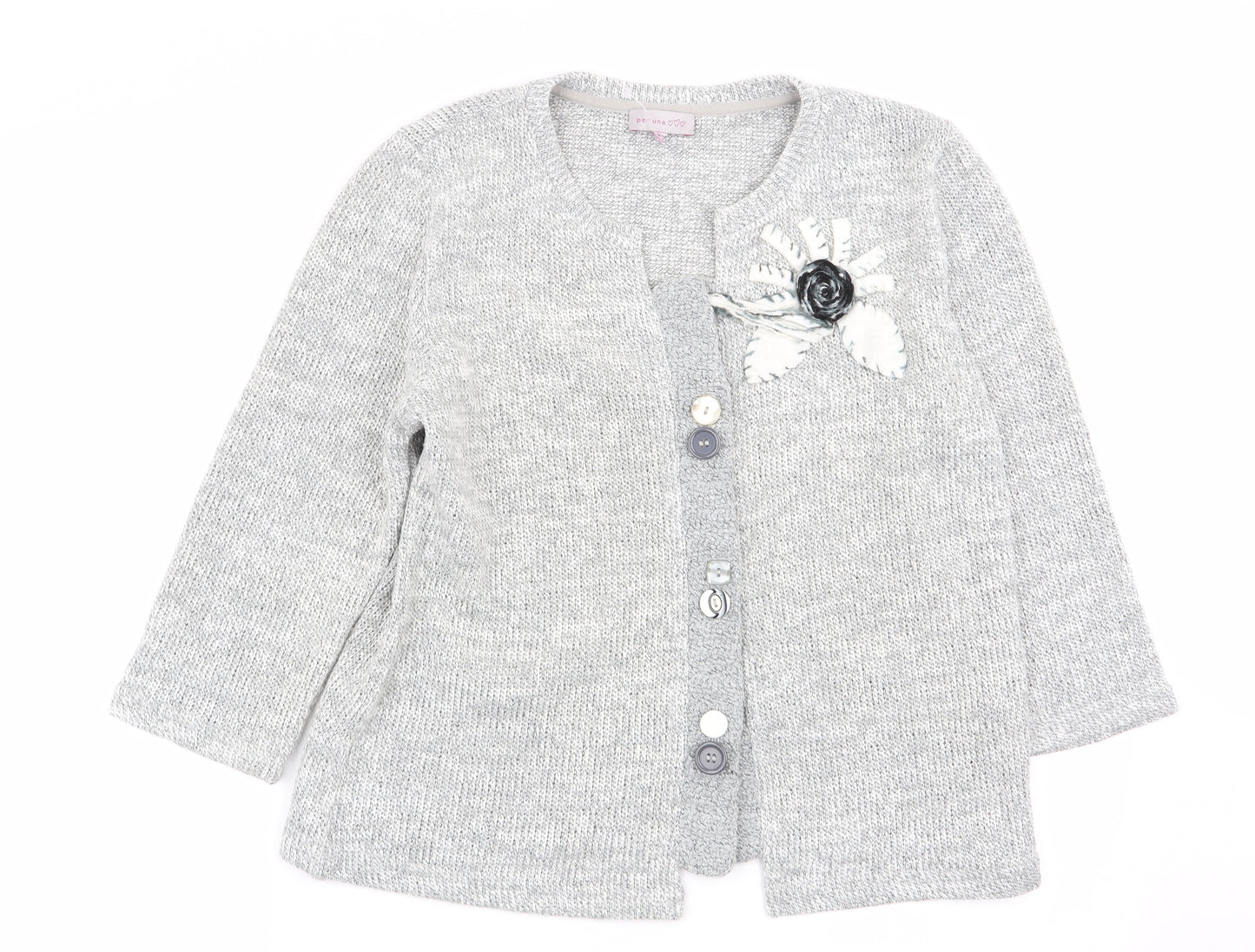 Per Una Womens Grey   Cardigan Jumper Size L