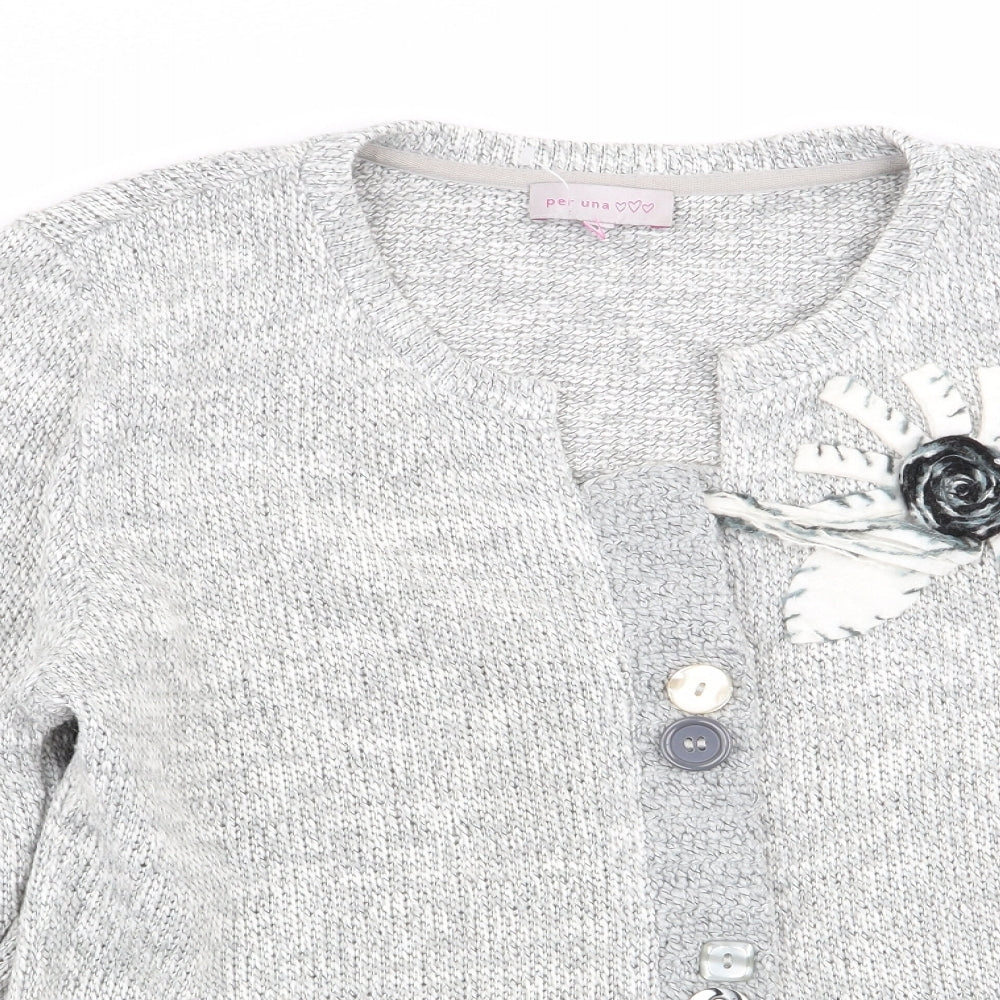 Per Una Womens Grey   Cardigan Jumper Size L