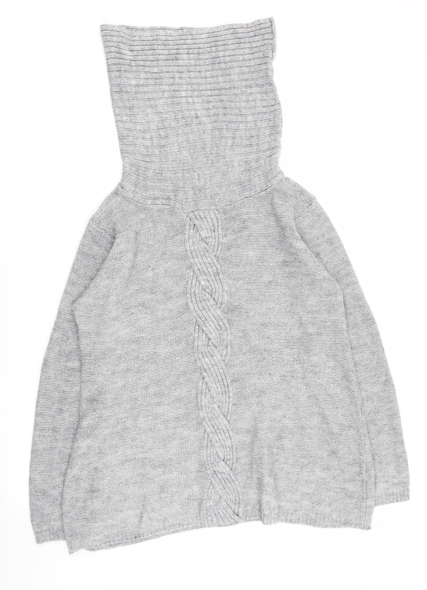 Elisabeth Scott Womens Grey  Rayon Pullover Jumper Size M