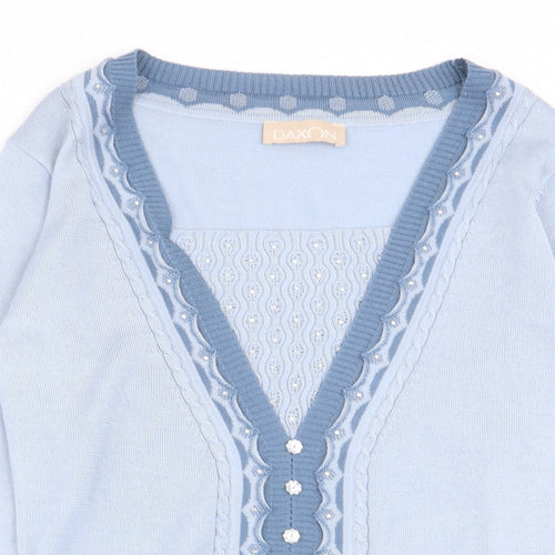 Daxon Womens Blue   Pullover Jumper Size 10