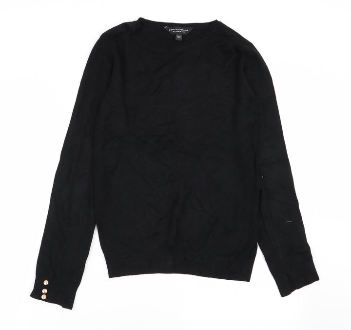 Dorothy Perkins Womens Black Pullover Jumper Size 8