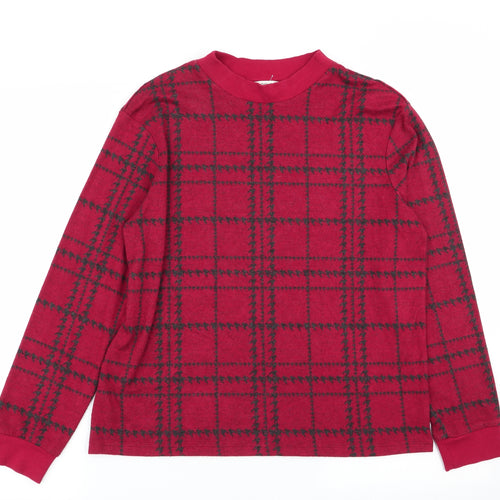 NEXT Womens Multicoloured Check  Pullover Jumper Size 14