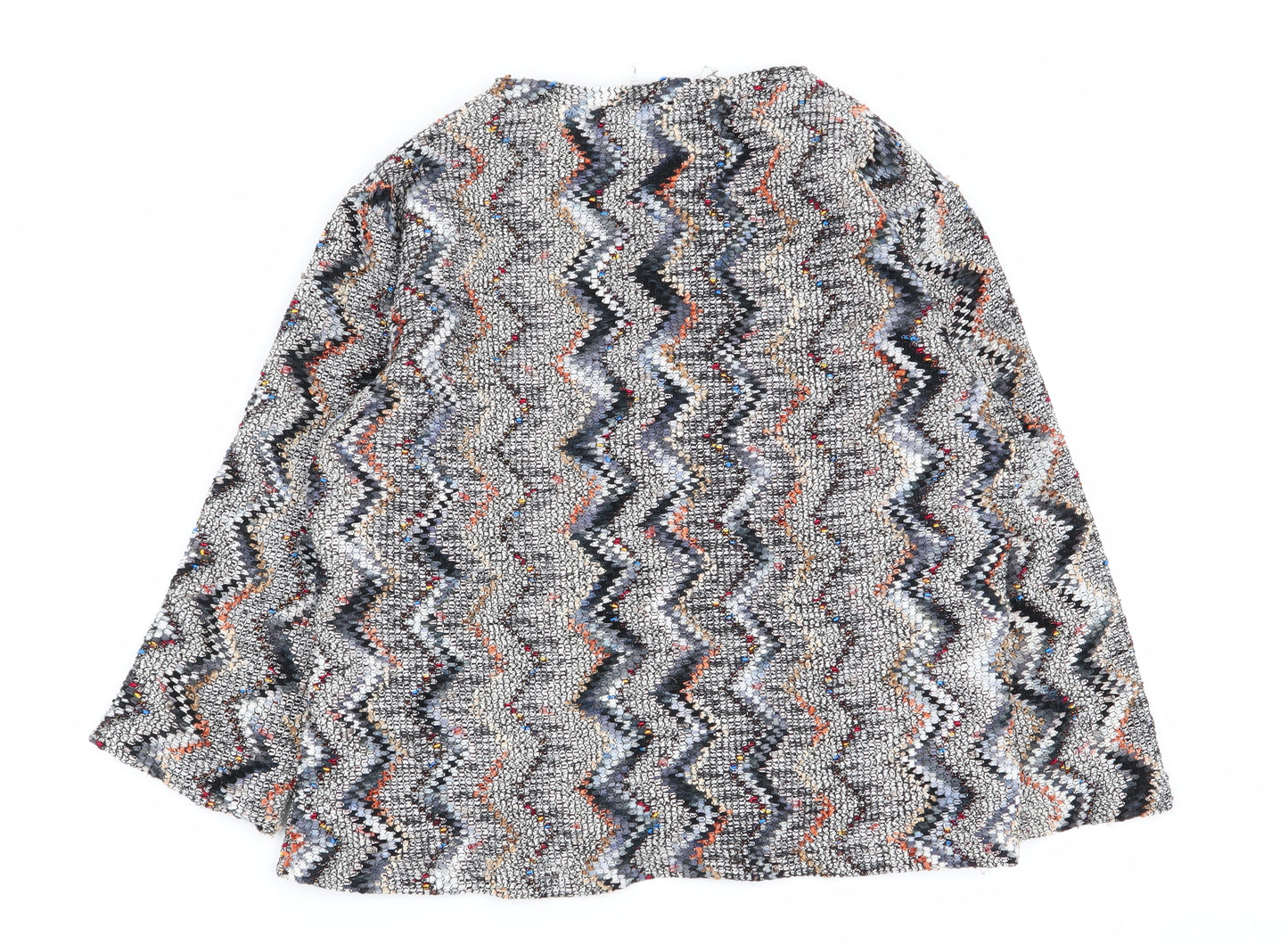 Per Una Womens Multicoloured Geometric  Cardigan Jumper Size 14