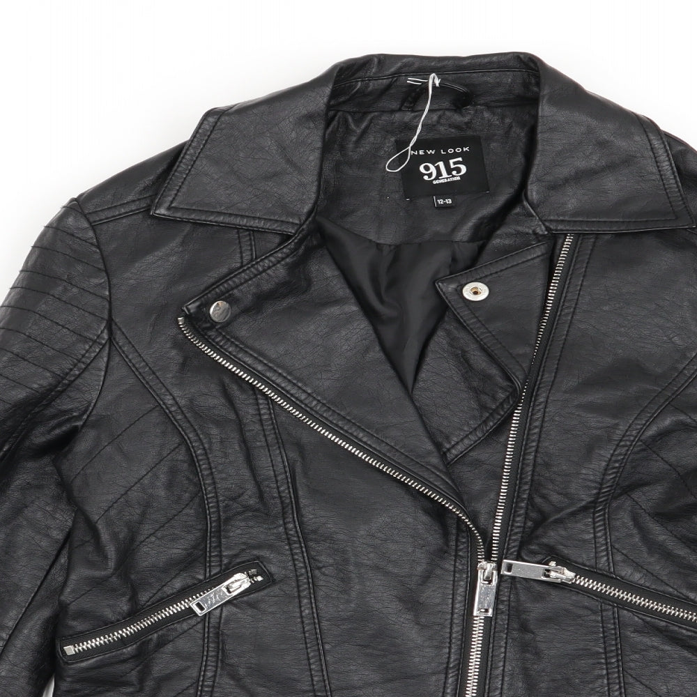 New Look Girls Black   Jacket  Size 12-13 Years