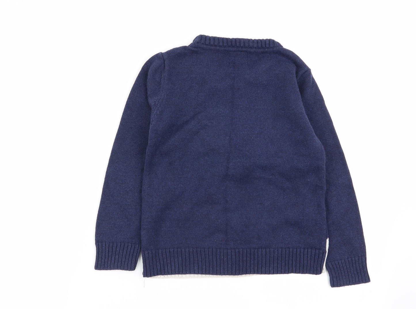 NEXT Boys Multicoloured Geometric  Pullover Jumper Size 7 Years  - christmas