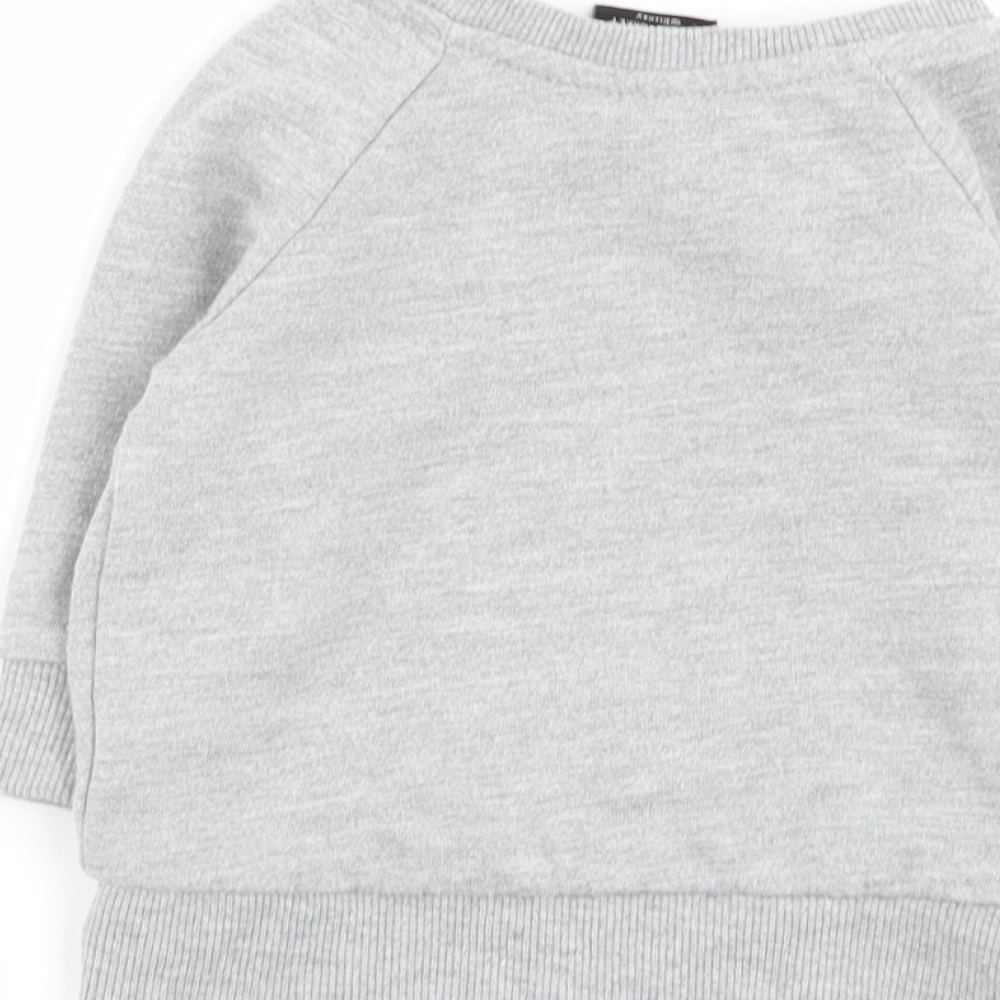 Primark Boys Grey   Pullover Jumper Size 0-3 Months  - lion king