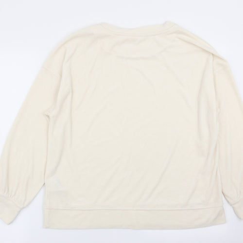 H&M Womens Ivory   Pullover Jumper Size 8