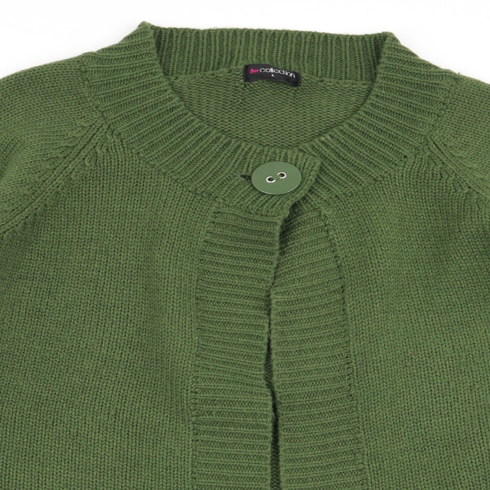 bm Collection Womens Green   Cardigan Jumper Size L