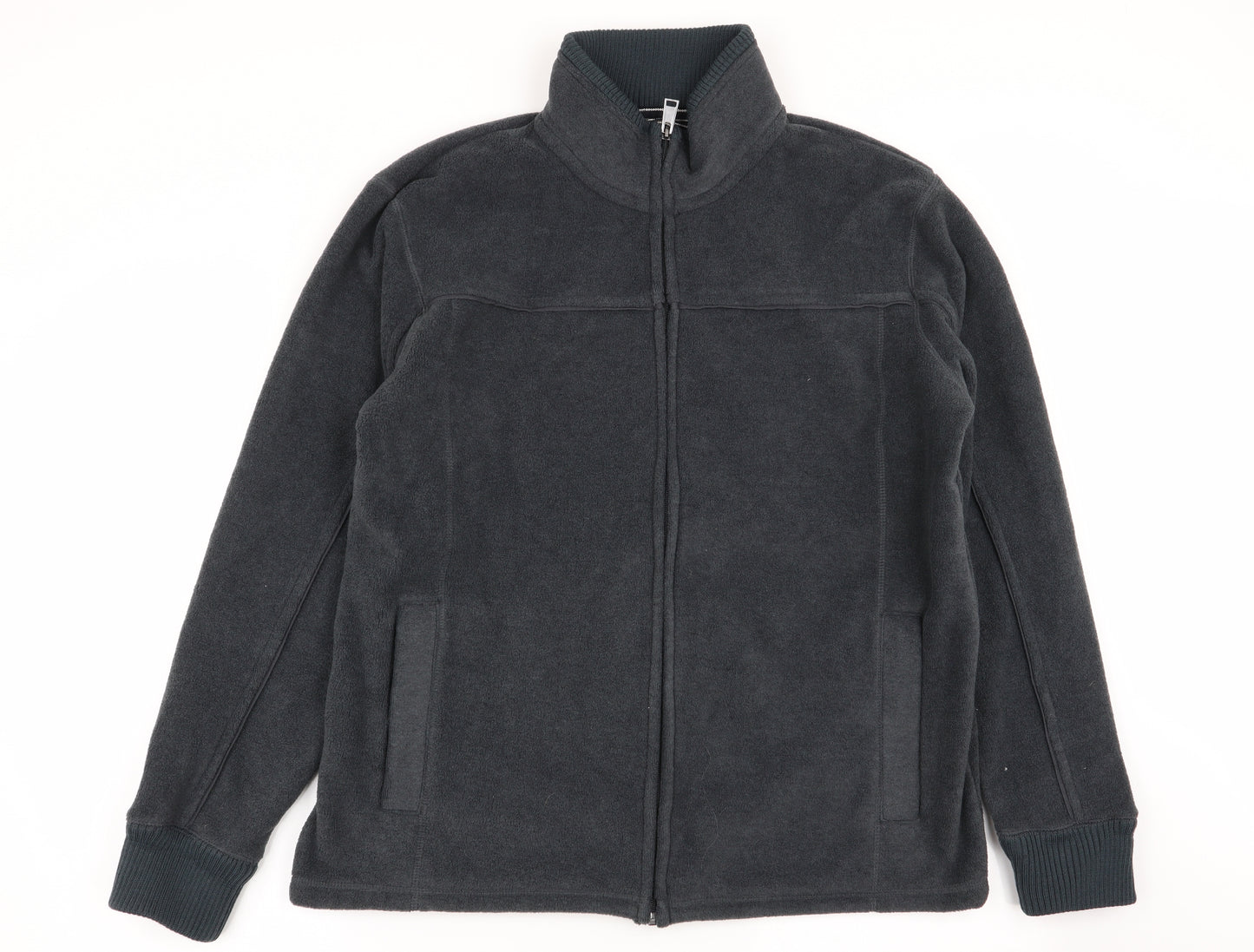 Maine Mens Grey   Full Zip Jumper Size M