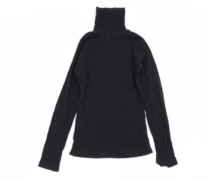 feva diva Girls Black Basic T-Shirt Size 9-10 Years