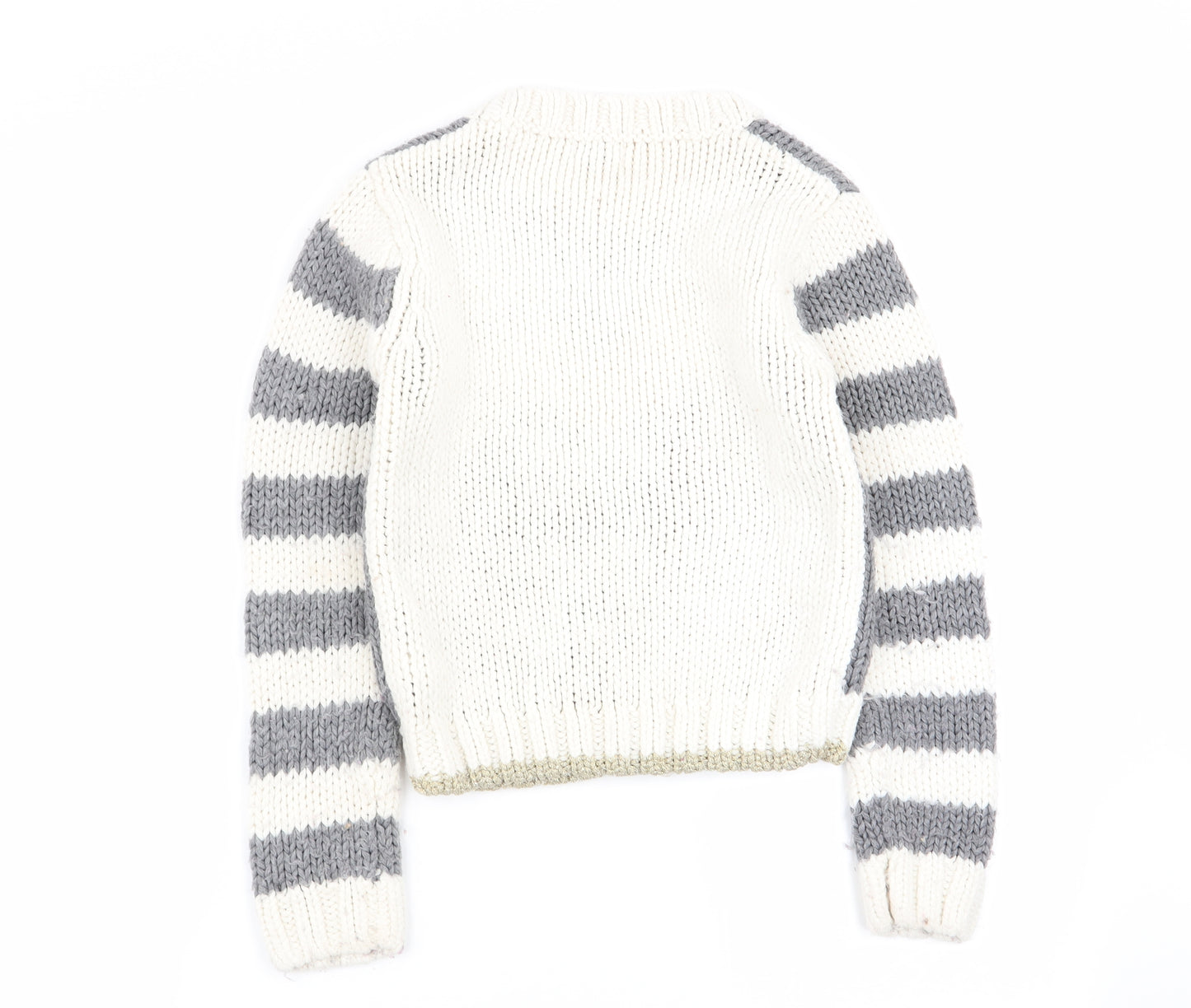 NEXT Girls Multicoloured Striped  Pullover Jumper Size 9-10 Years