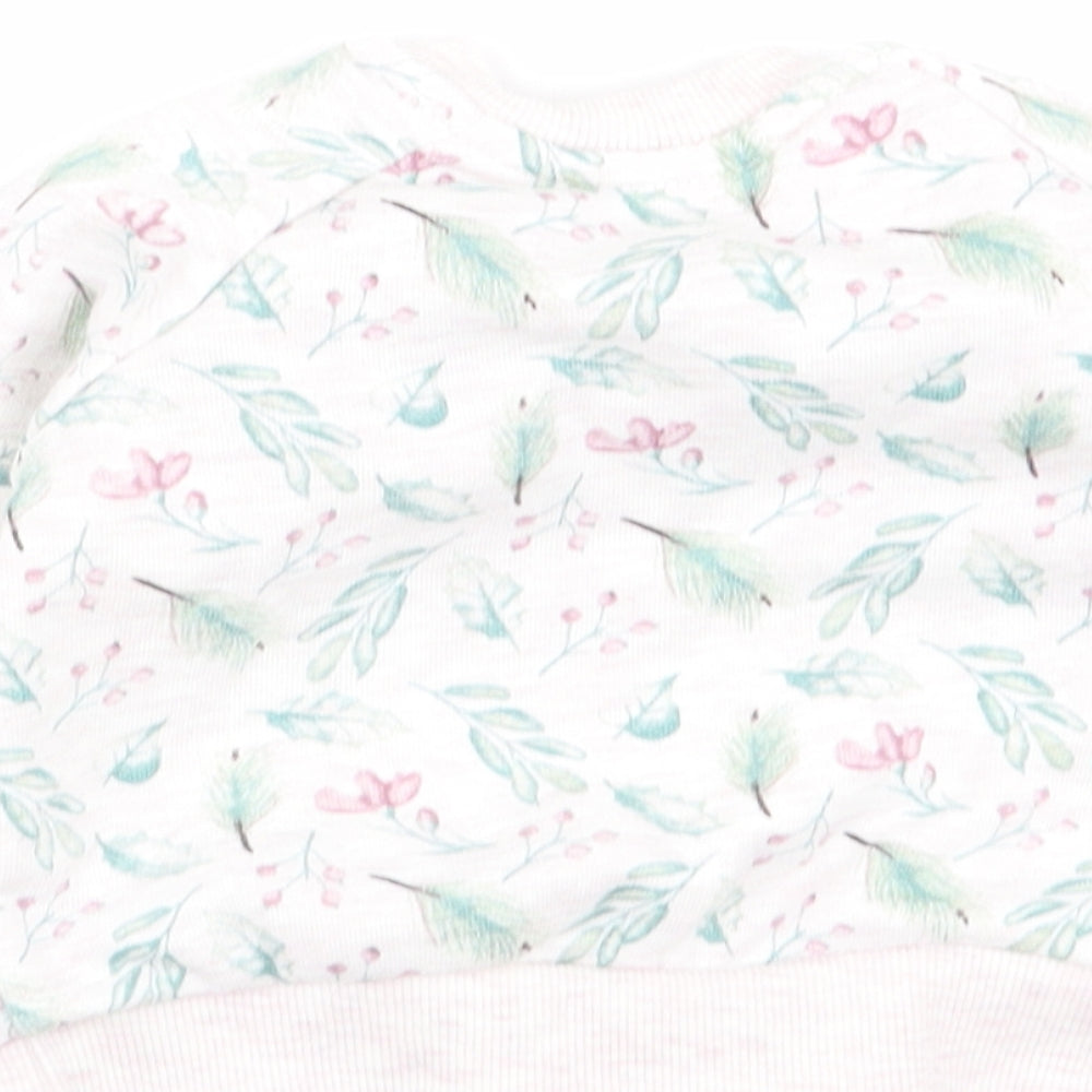 Primark Girls Multicoloured Floral  Pullover Jumper Size 3-6 Months