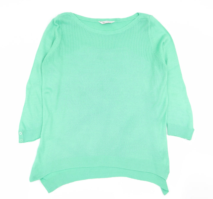 BHS Womens Green Pullover Jumper Size 12